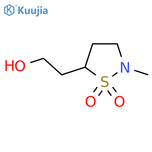 5-(2-hydroxyethyl)-2-methyl-1lambda6,2-thiazolidine-1,1-dione structure