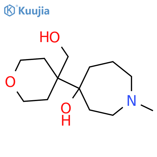 4-[4-(Hydroxymethyl)oxan-4-yl]-1-methylazepan-4-ol structure