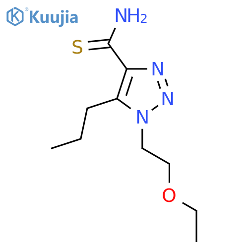 1-(2-ethoxyethyl)-5-propyl-1H-1,2,3-triazole-4-carbothioamide structure