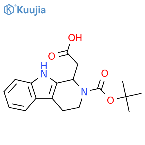 2-{2-(tert-butoxy)carbonyl-1H,2H,3H,4H,9H-pyrido3,4-bindol-1-yl}acetic acid structure