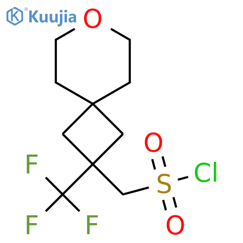 2-(trifluoromethyl)-7-oxaspiro3.5nonan-2-ylmethanesulfonyl chloride structure