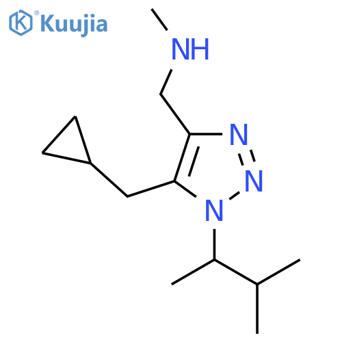 {5-(cyclopropylmethyl)-1-(3-methylbutan-2-yl)-1H-1,2,3-triazol-4-ylmethyl}(methyl)amine structure