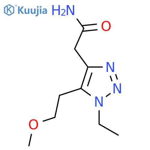 2-1-ethyl-5-(2-methoxyethyl)-1H-1,2,3-triazol-4-ylacetamide structure