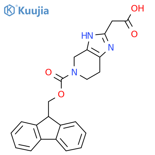 2-(5-{(9H-fluoren-9-yl)methoxycarbonyl}-3H,4H,5H,6H,7H-imidazo4,5-cpyridin-2-yl)acetic acid structure