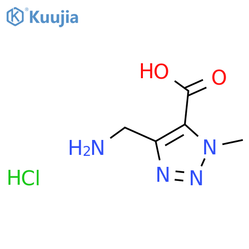 4-(Aminomethyl)-1-methyl-1H-1,2,3-triazole-5-carboxylic acid hydrochloride structure
