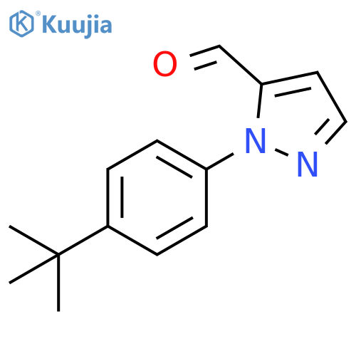 1-(4-tert-butylphenyl)-1H-pyrazole-5-carbaldehyde structure