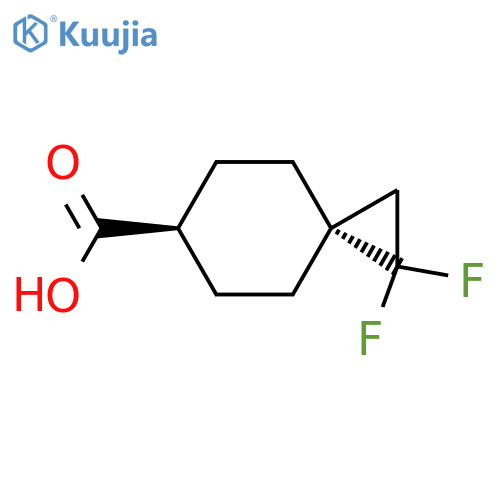 (3rs,6rs&)-1,1-difluorospiro2.5octane-6-carboxylic acid structure