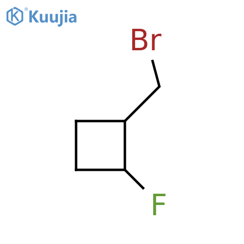 1-(bromomethyl)-2-fluorocyclobutane structure