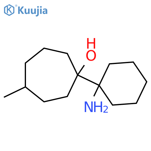 1-(1-aminocyclohexyl)-4-methylcycloheptan-1-ol structure