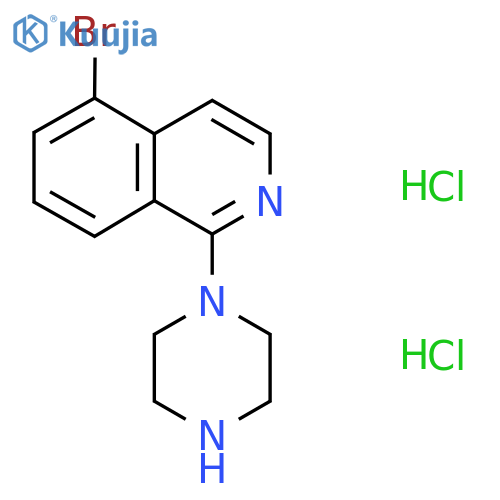 5-bromo-1-(piperazin-1-yl)isoquinoline dihydrochloride structure