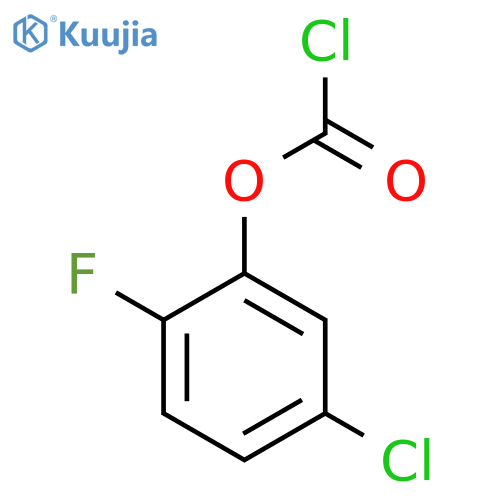 5-chloro-2-fluorophenyl chloroformate structure