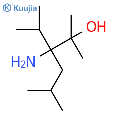 3-amino-2,5-dimethyl-3-(propan-2-yl)hexan-2-ol structure