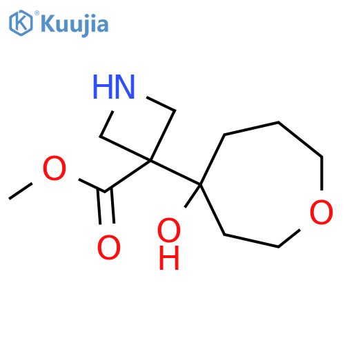 methyl 3-(4-hydroxyoxepan-4-yl)azetidine-3-carboxylate structure
