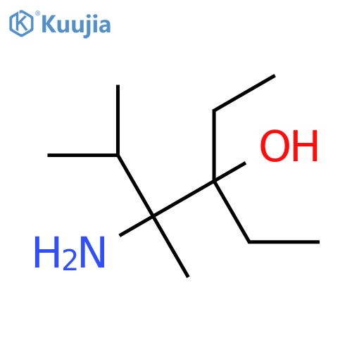 4-amino-3-ethyl-4,5-dimethylhexan-3-ol structure