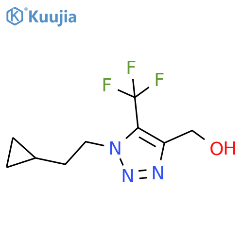 1-(2-cyclopropylethyl)-5-(trifluoromethyl)-1H-1,2,3-triazol-4-ylmethanol structure