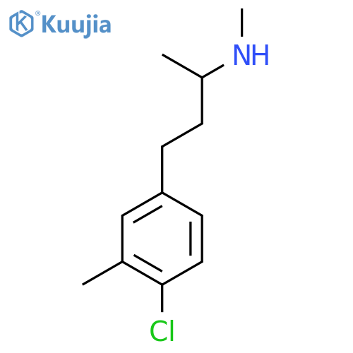 4-(4-chloro-3-methylphenyl)butan-2-yl(methyl)amine structure
