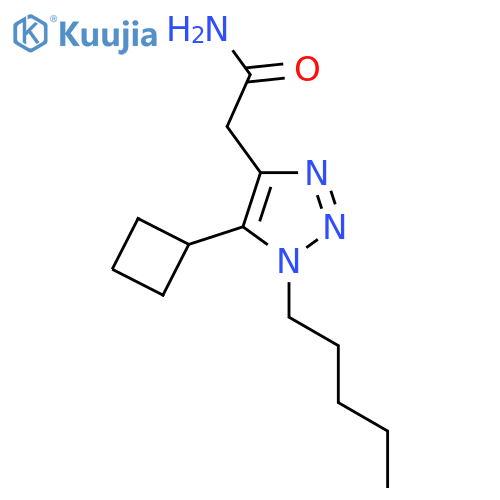 2-(5-cyclobutyl-1-pentyl-1H-1,2,3-triazol-4-yl)acetamide structure