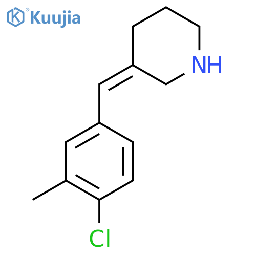 3-(4-chloro-3-methylphenyl)methylidenepiperidine structure