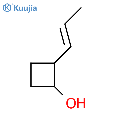 2-(prop-1-en-1-yl)cyclobutan-1-ol structure