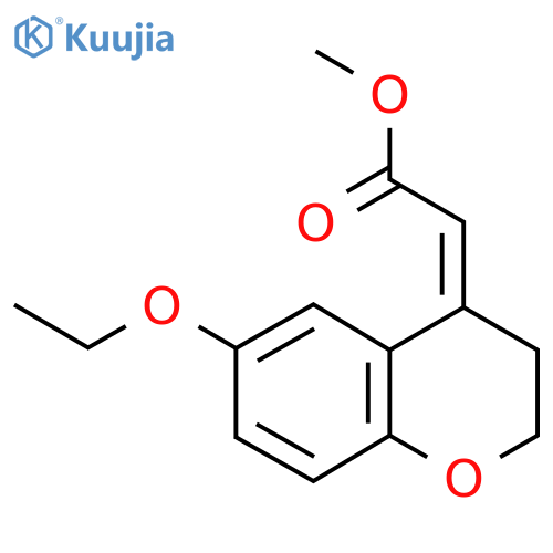 methyl 2-(4Z)-6-ethoxy-3,4-dihydro-2H-1-benzopyran-4-ylideneacetate structure
