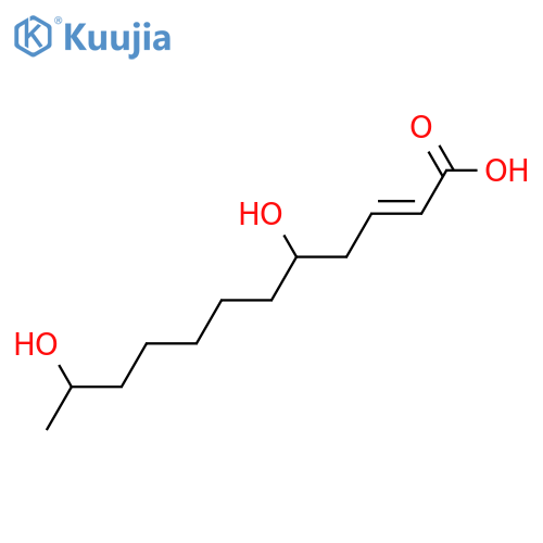 5,11-Dihydroxy-2-dodecenoic acid; (2E,5ξ,11ξ)-form structure