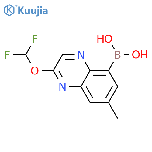 [2-(difluoromethoxy)-7-methyl-quinoxalin-5-yl]boronic acid structure