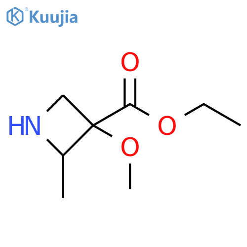 ethyl 3-methoxy-2-methyl-azetidine-3-carboxylate structure