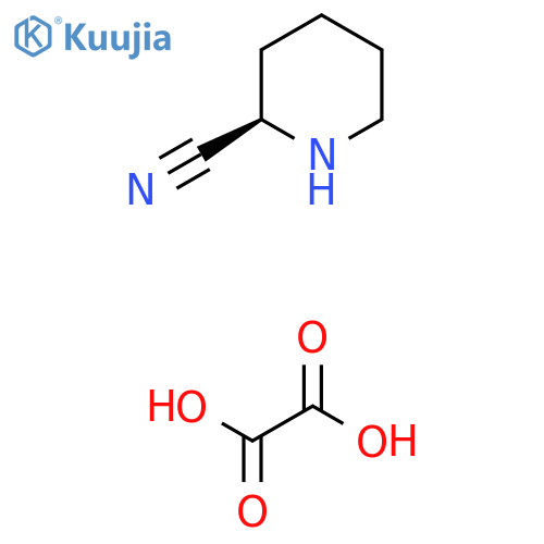 oxalic acid;(2R)-piperidine-2-carbonitrile structure