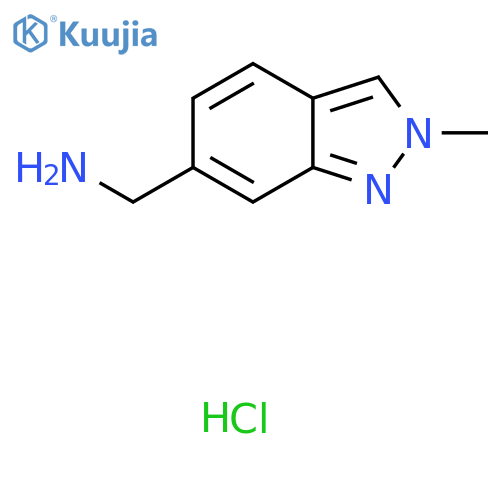 1-(2-methyl-2H-indazol-6-yl)methanamine hydrochloride structure