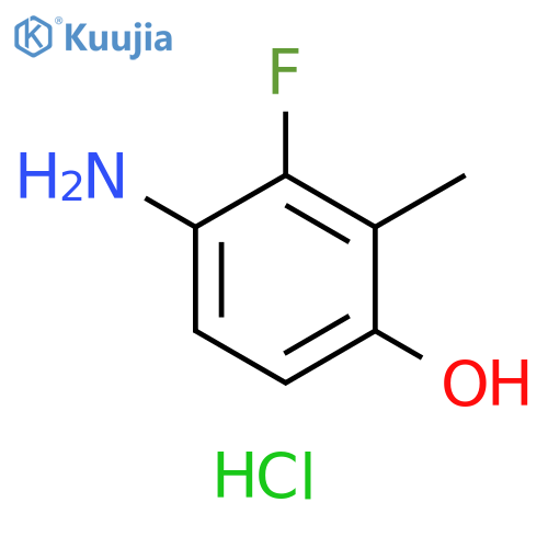 4-amino-3-fluoro-2-methylphenol hydrochloride structure