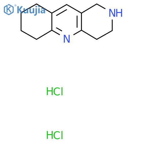 1H,2H,3H,4H,6H,7H,8H,9H-cyclohexab1,6-naphthyridine dihydrochloride structure