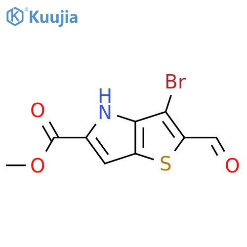 methyl 3-bromo-2-formyl-4H-thieno3,2-bpyrrole-5-carboxylate structure