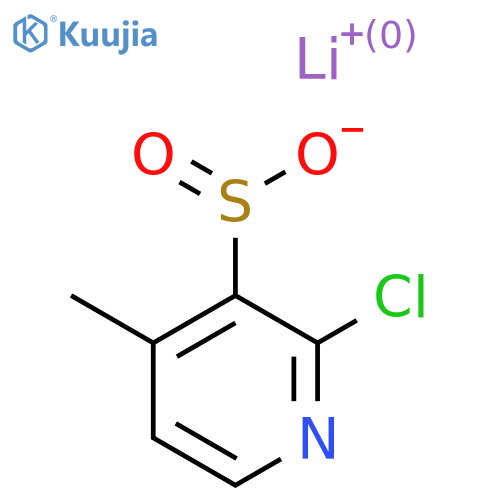 lithium(1+) ion 2-chloro-4-methylpyridine-3-sulfinate structure