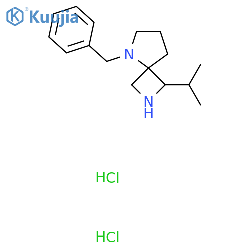 5-benzyl-1-(propan-2-yl)-2,5-diazaspiro3.4octane dihydrochloride structure