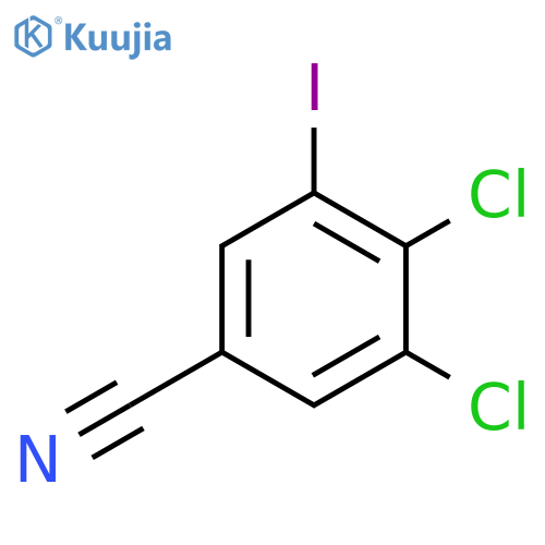 3,4-dichloro-5-iodobenzonitrile structure