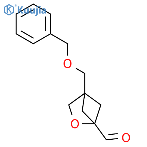 4-(benzyloxy)methyl-2-oxabicyclo2.1.1hexane-1-carbaldehyde structure