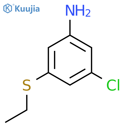 3-Chloro-5-(ethylsulfanyl)aniline structure