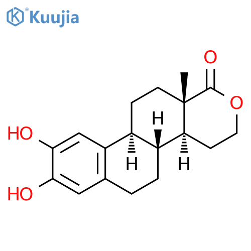1H-Phenanthro[2,1-c]pyran-1-one, 3,4,4a,4b,5,6,10b,11,12,12a-decahydro-8,9-dihydroxy-12a-methyl-, (4aS,4bR,10bS,12aS)- structure