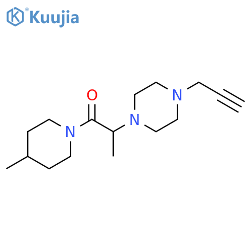 1-(4-Methyl-1-piperidinyl)-2-[4-(2-propyn-1-yl)-1-piperazinyl]-1-propanone structure
