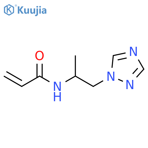 N-[1-Methyl-2-(1H-1,2,4-triazol-1-yl)ethyl]-2-propenamide structure