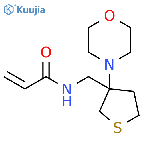 N-[[Tetrahydro-3-(4-morpholinyl)-3-thienyl]methyl]-2-propenamide structure