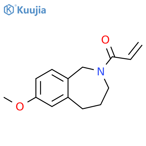 1-(1,3,4,5-Tetrahydro-7-methoxy-2H-2-benzazepin-2-yl)-2-propen-1-one structure