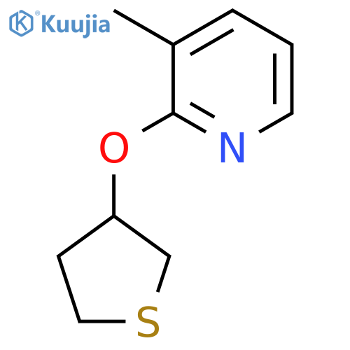 3-Methyl-2-(thiolan-3-yloxy)pyridine structure