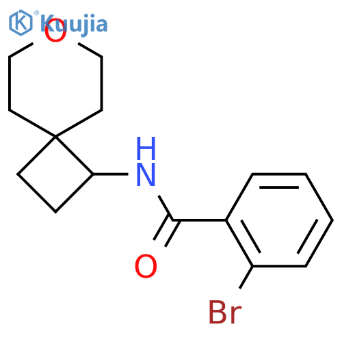 2-bromo-N-{7-oxaspiro[3.5]nonan-1-yl}benzamide structure