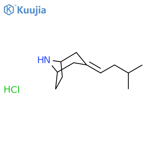 3-(3-Methylbutylidene)-8-azabicyclo[3.2.1]octane hydrochloride structure