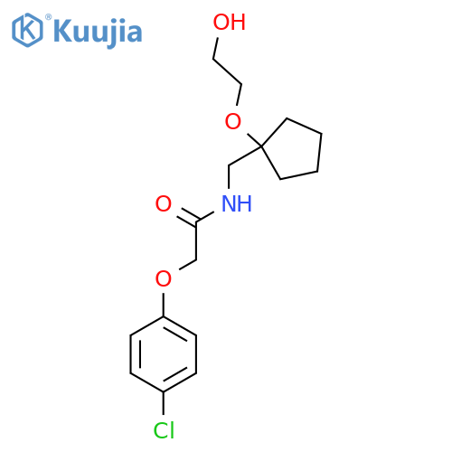 2-(4-chlorophenoxy)-N-{1-(2-hydroxyethoxy)cyclopentylmethyl}acetamide structure