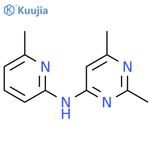 2,6-dimethyl-N-(6-methylpyridin-2-yl)pyrimidin-4-amine structure