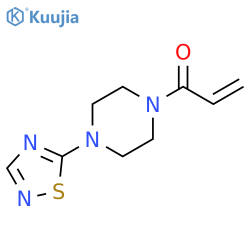 1-4-(1,2,4-thiadiazol-5-yl)piperazin-1-ylprop-2-en-1-one structure
