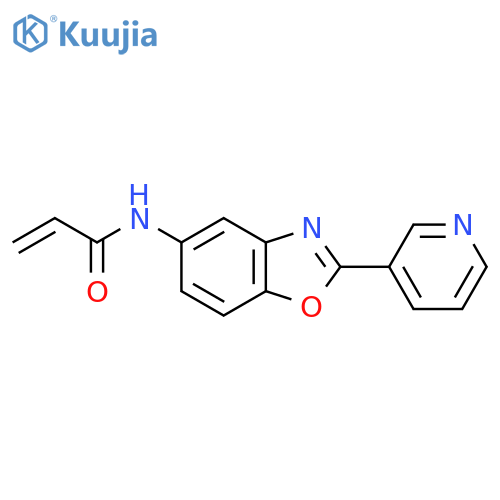 N-2-(pyridin-3-yl)-1,3-benzoxazol-5-ylprop-2-enamide structure