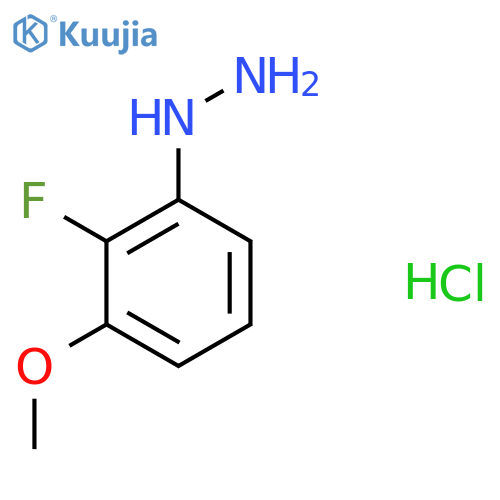 (2-Fluoro-3-methoxyphenyl)hydrazine hydrochloride structure